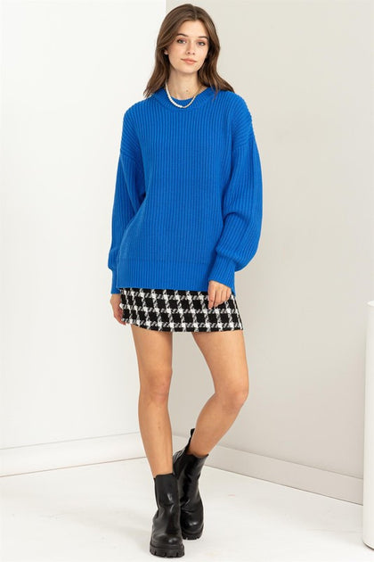 Cobalt Blue Sweater – Madison Boutique