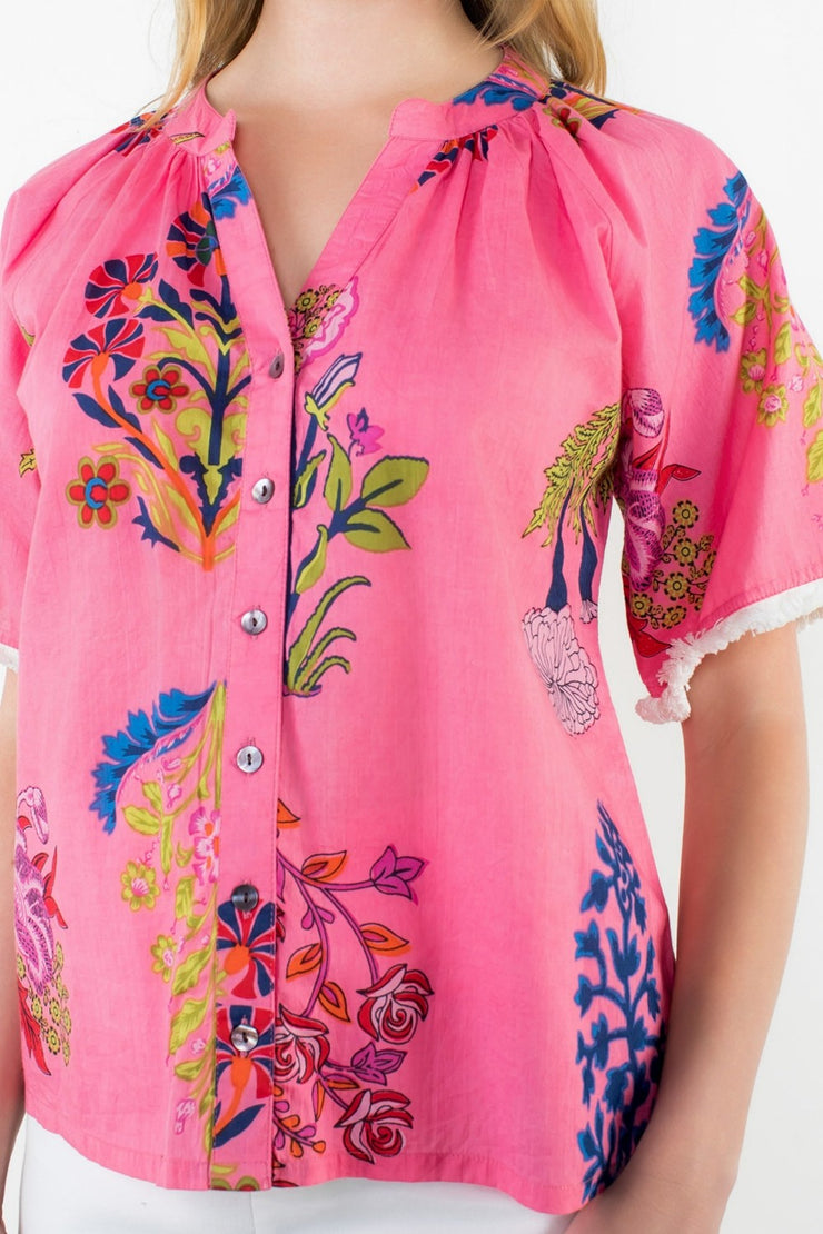 Pink Floral Top