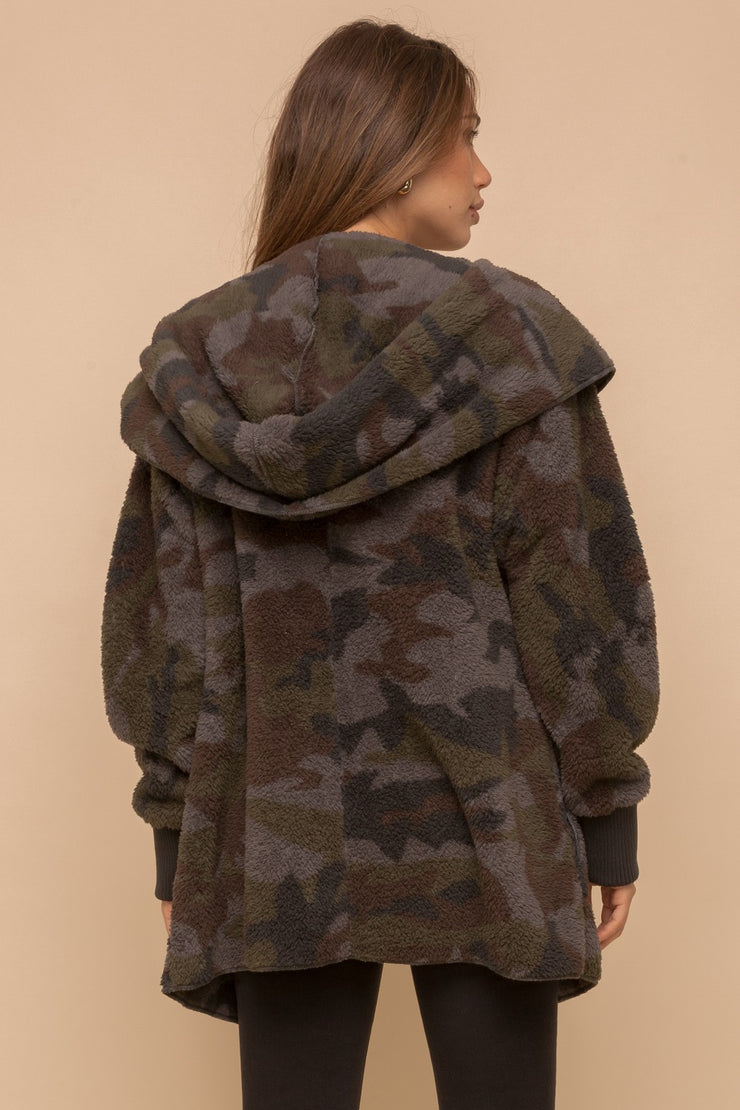Camo Faux Fur Hooded - Midnight Madness Doorbuster