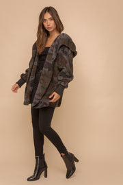 Camo Faux Fur Hooded - Midnight Madness Doorbuster