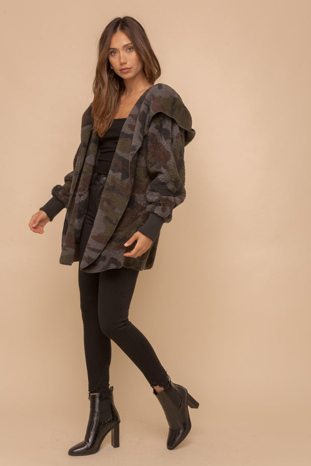 Camo Faux Fur Hooded - Midnight Madness Doorbuster