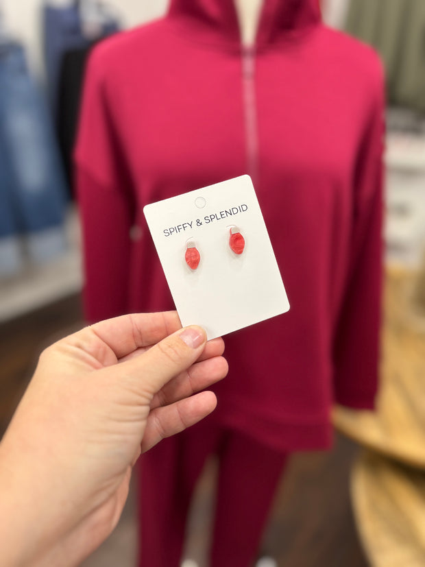 Christmas Light Studs - Red