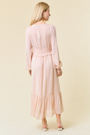 V Neck Smocked Dress