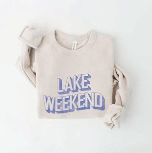 Heather Dust Lake Weekend Crewneck