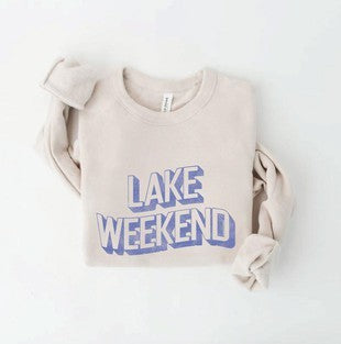 Heather Dust Lake Weekend Crewneck-XL