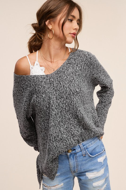 black relaxed sweater