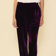 Plum Purple Velvet Joggers