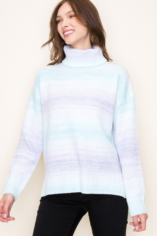 Blue Lavender Turtleneck sweater