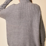 Taupe Turtleneck Sweater