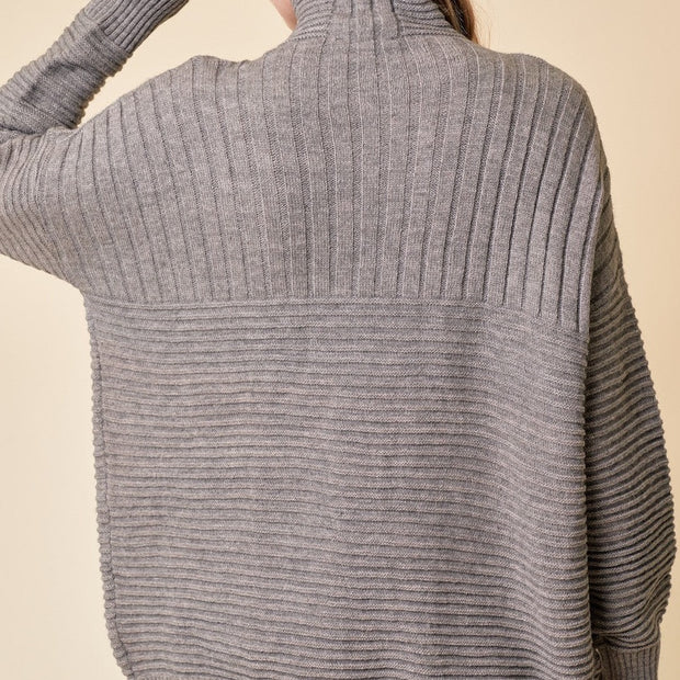 Taupe Turtleneck Sweater