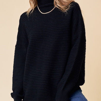 Black Turtleneck Sweater