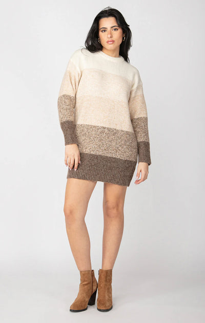 Striped Sweater Dress - XS