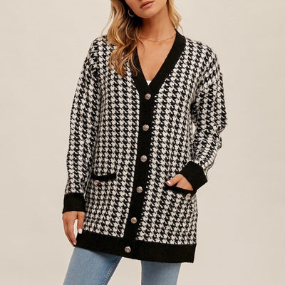 Houndstooth Cardigan