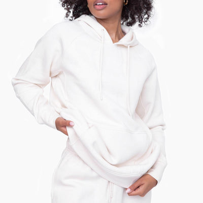 White Oversized Hoodie