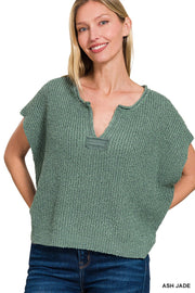 Sage Side Slit Pullover