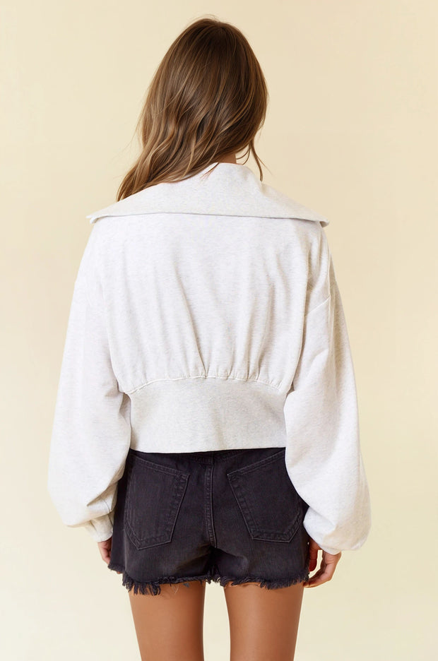 Light Grey Zip Up