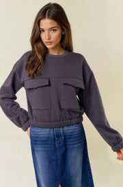 Slate Pocket Sweatshirt