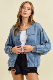 Denim Bomber Jacket