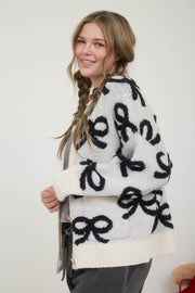 Bow Pattern Cardigan