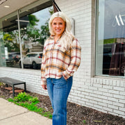 Saffron Plaid Flannel Button Down-large