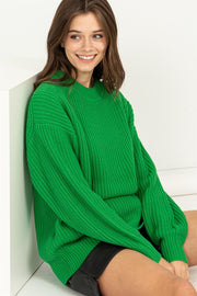 Bright Green Sweater-large