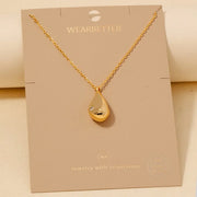 Gold Dipped Teardrop Necklace