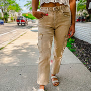 High Rise Relaxed Cargo Pants
