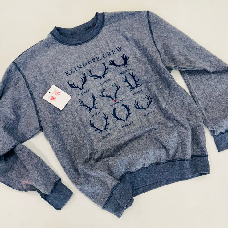 Inside Out Reindeer Sweatshirt - Large
