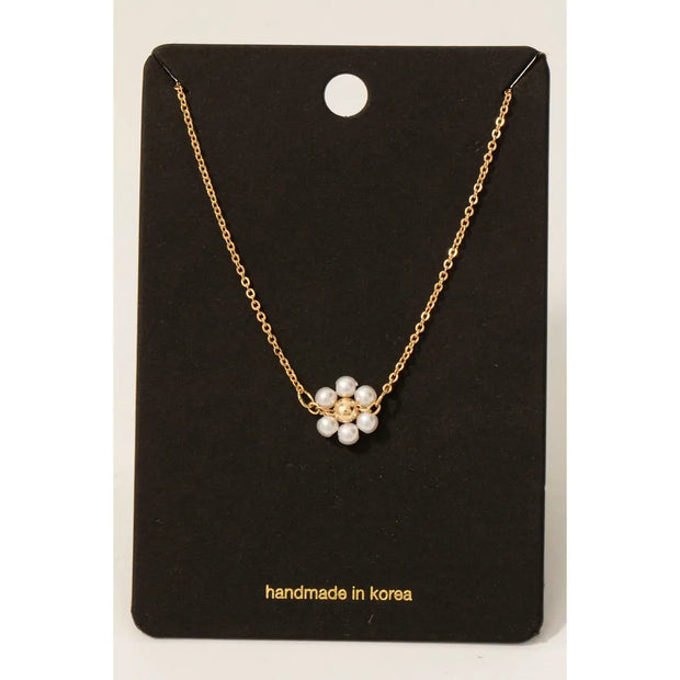 Pearl Flower Necklace