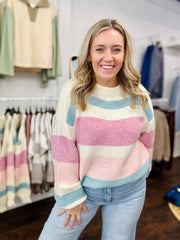 Pastel Striped Sweater