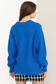 Cobalt Blue Sweater-large