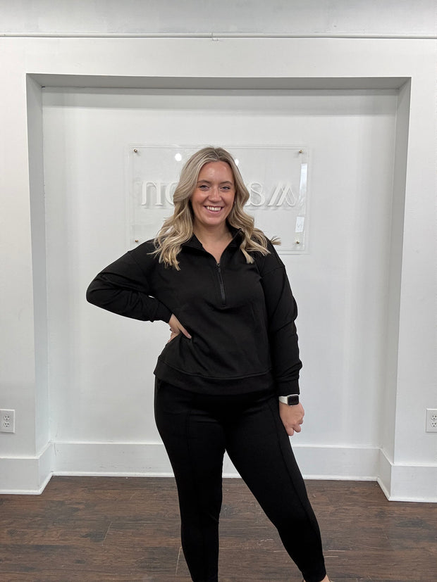 Scuba Sweatshirt & Pants - Black