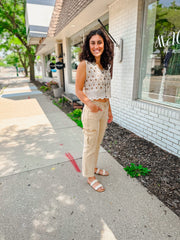 High Rise Relaxed Cargo Pants