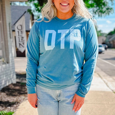 DTP Long Sleeve Top - Blue