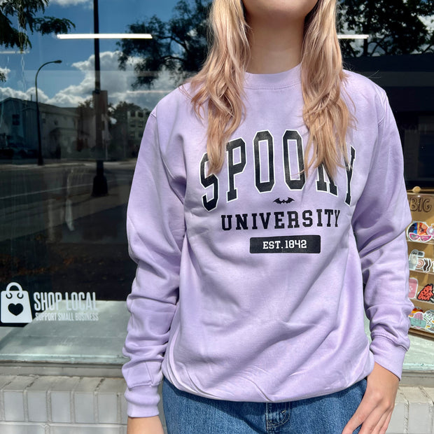 Lavender Spooky University Sweatshirt