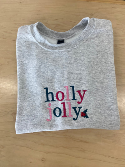 Grey Holly Jolly Sweatshirt