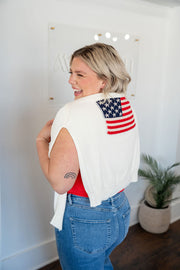 Round Neck Flag Sweater