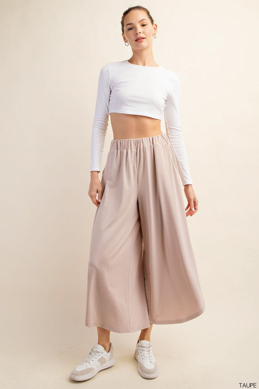 Taupe Loose Fit Pants