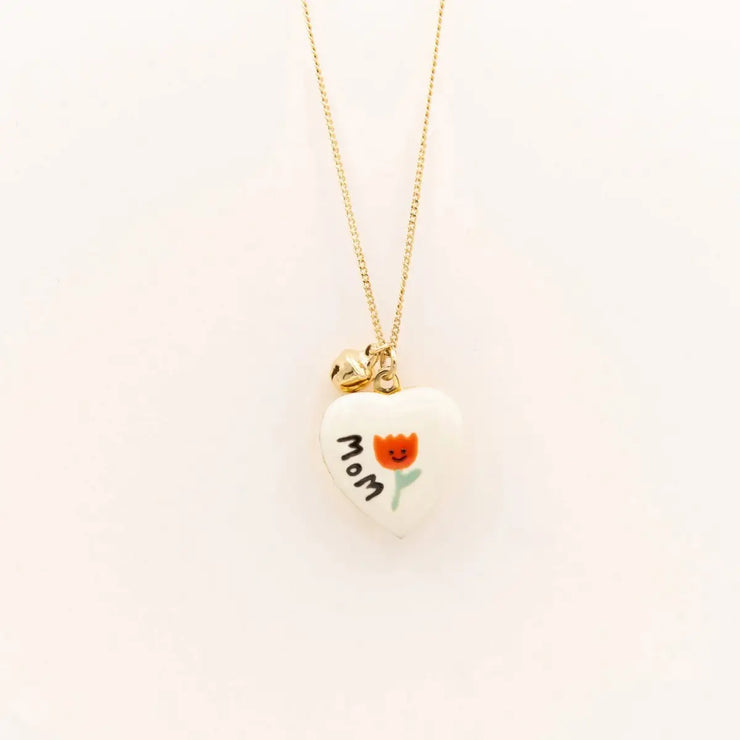 Heart "Mom" Locket