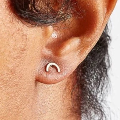 Mini Arc Stud Earrings