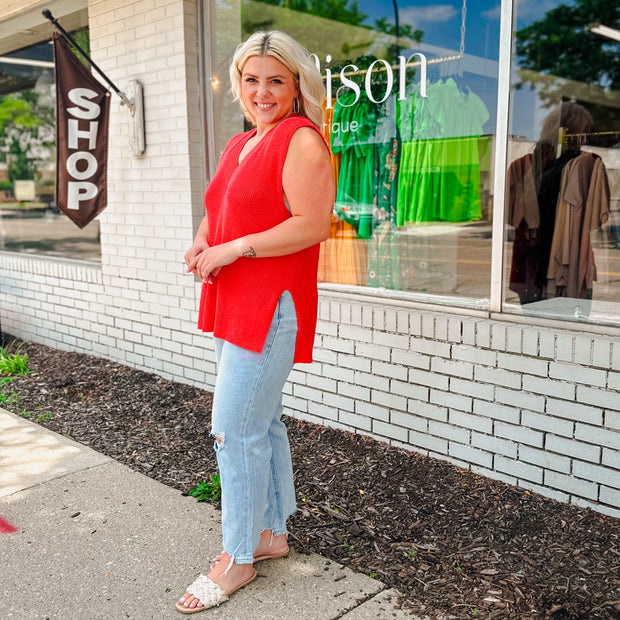 Knit Sweater Vest - large