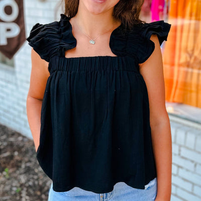 Ruffle Sleeve Tank Top