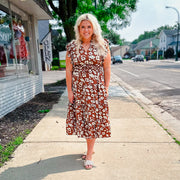 Fall floral dress