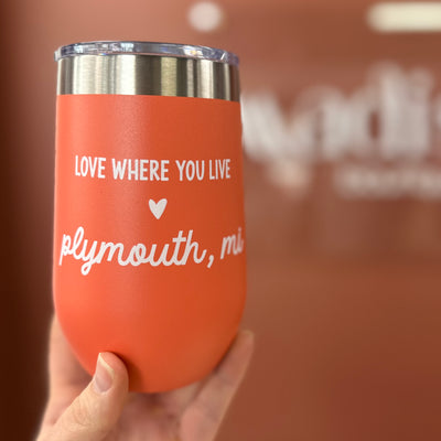 Plymouth 16oz Wine Tumbler - Coral