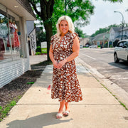 Fall floral dress