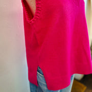 Stitch Detail Sweater Vest-large
