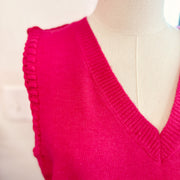 Stitch Detail Sweater Vest-large