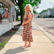 Fall floral dress