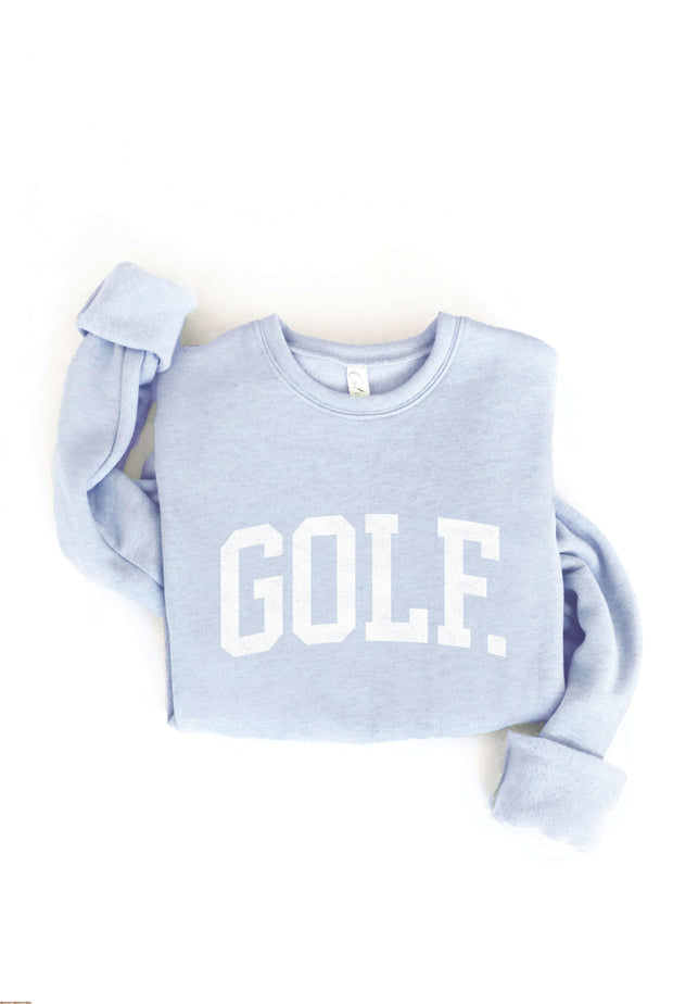Light Blue Golf Crewneck - XL
