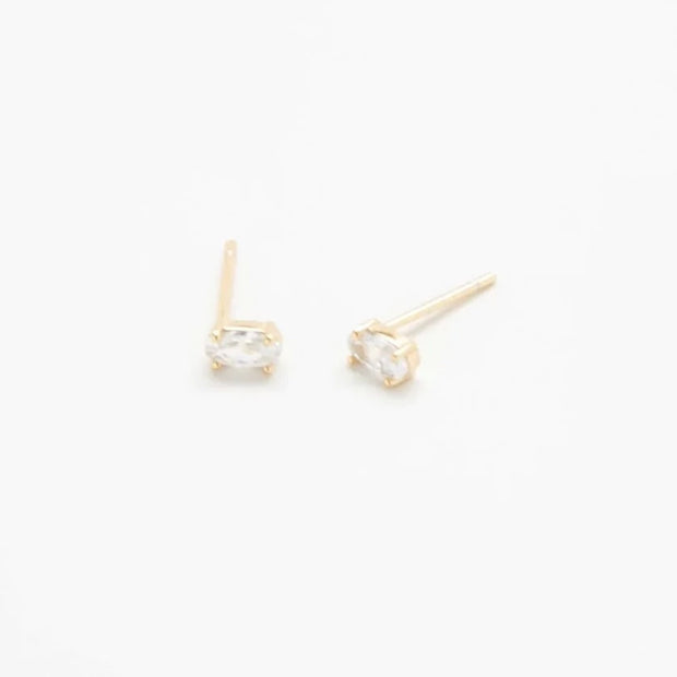 Oval Stud Earrings